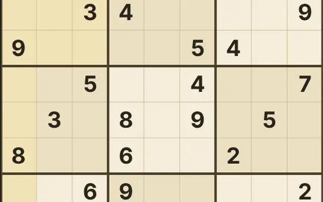 9×9数字うめパズル のプレイ画面